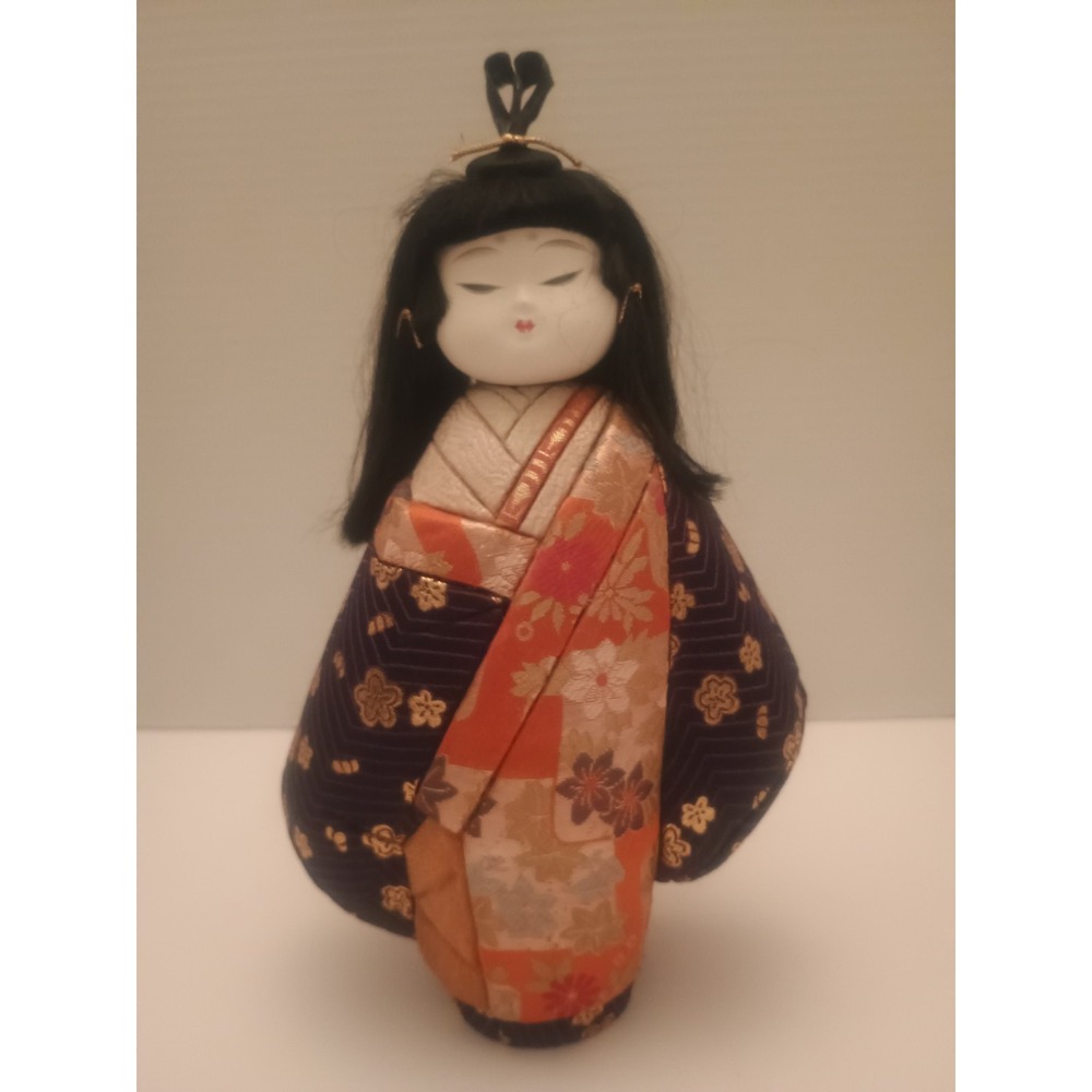 Japanese Traditional Kimekomi Doll 10"  Handmade
